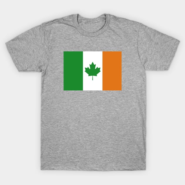 Canada - Ireland Flag Mashup T-Shirt by phneep